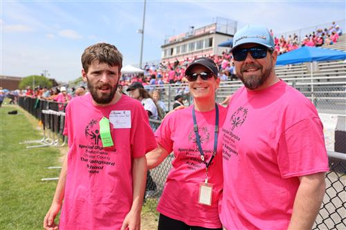 Vanguard students and staff at Special Olympics