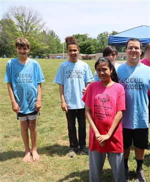 Vanguard students participating in Field Day