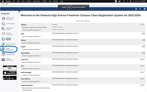 Course Selection