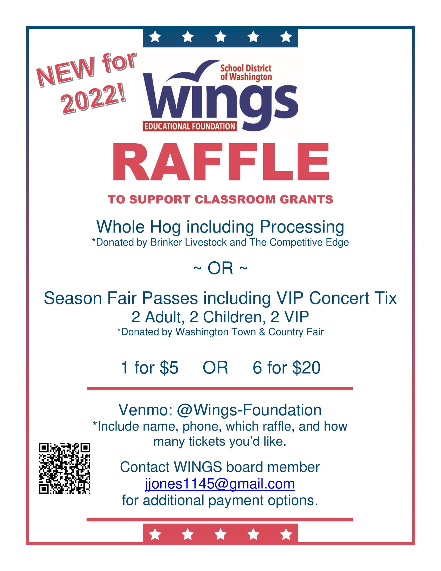 WINGS Raffle