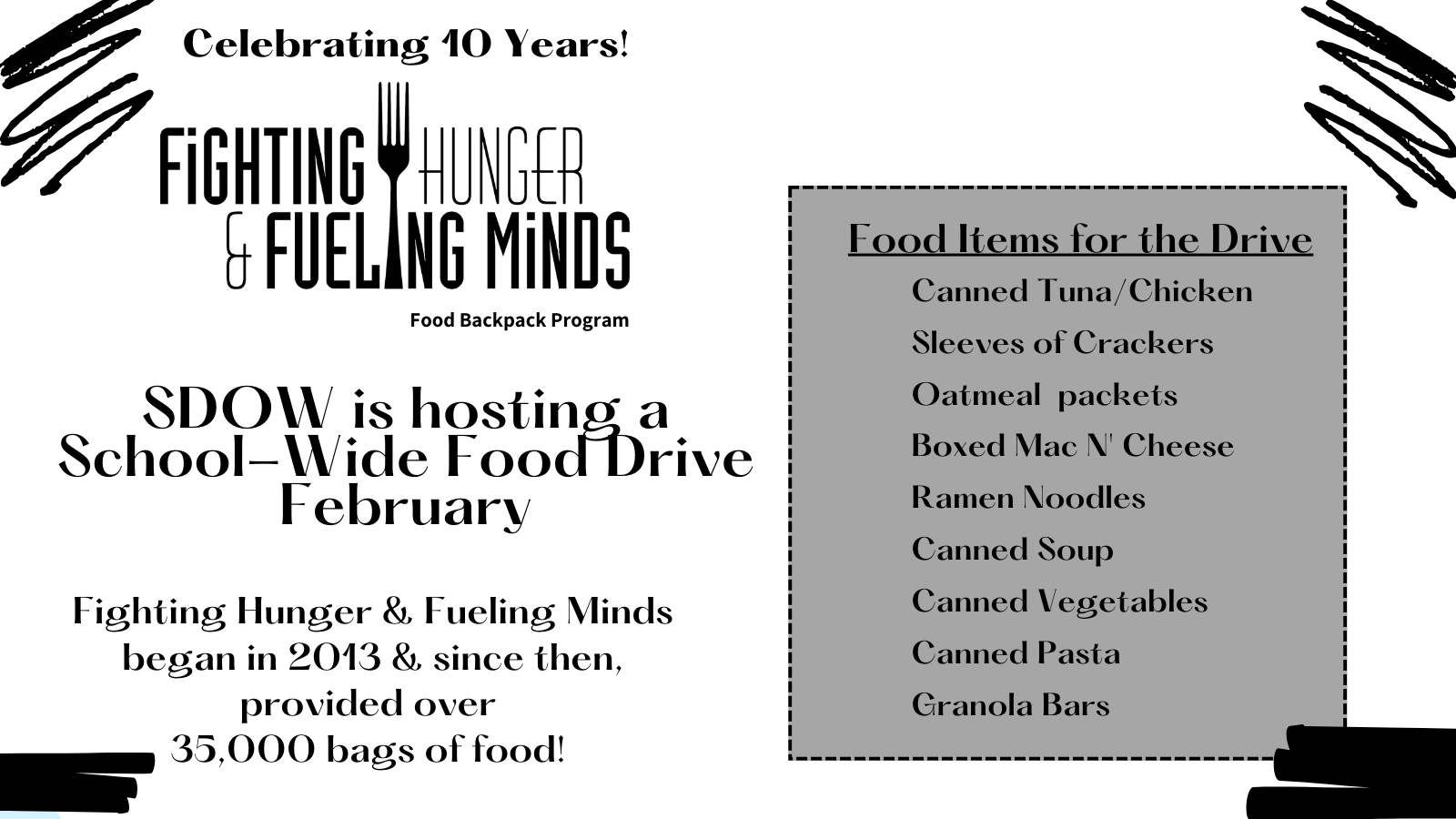 District Wide Food Drive