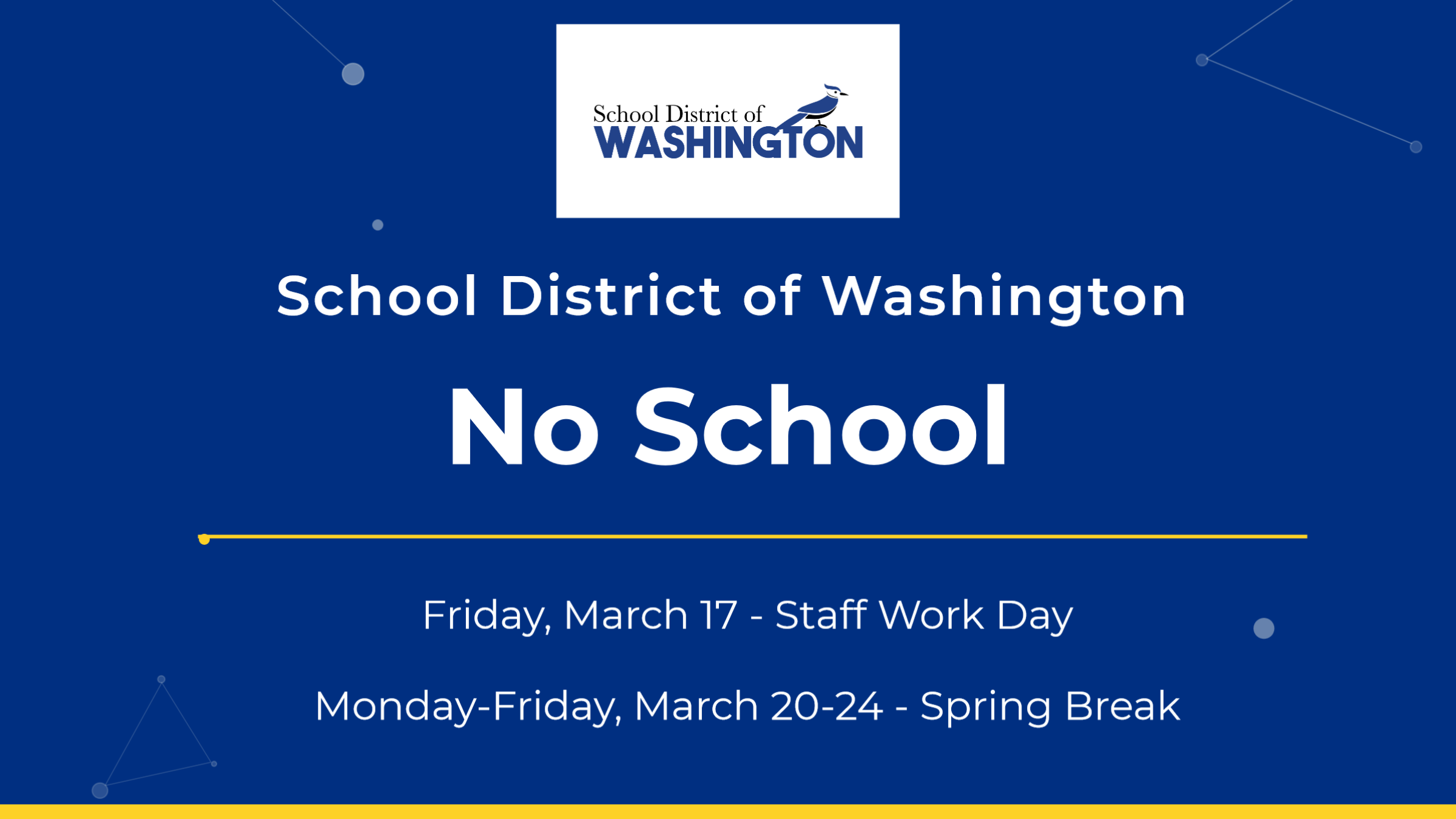 No School March 17-24