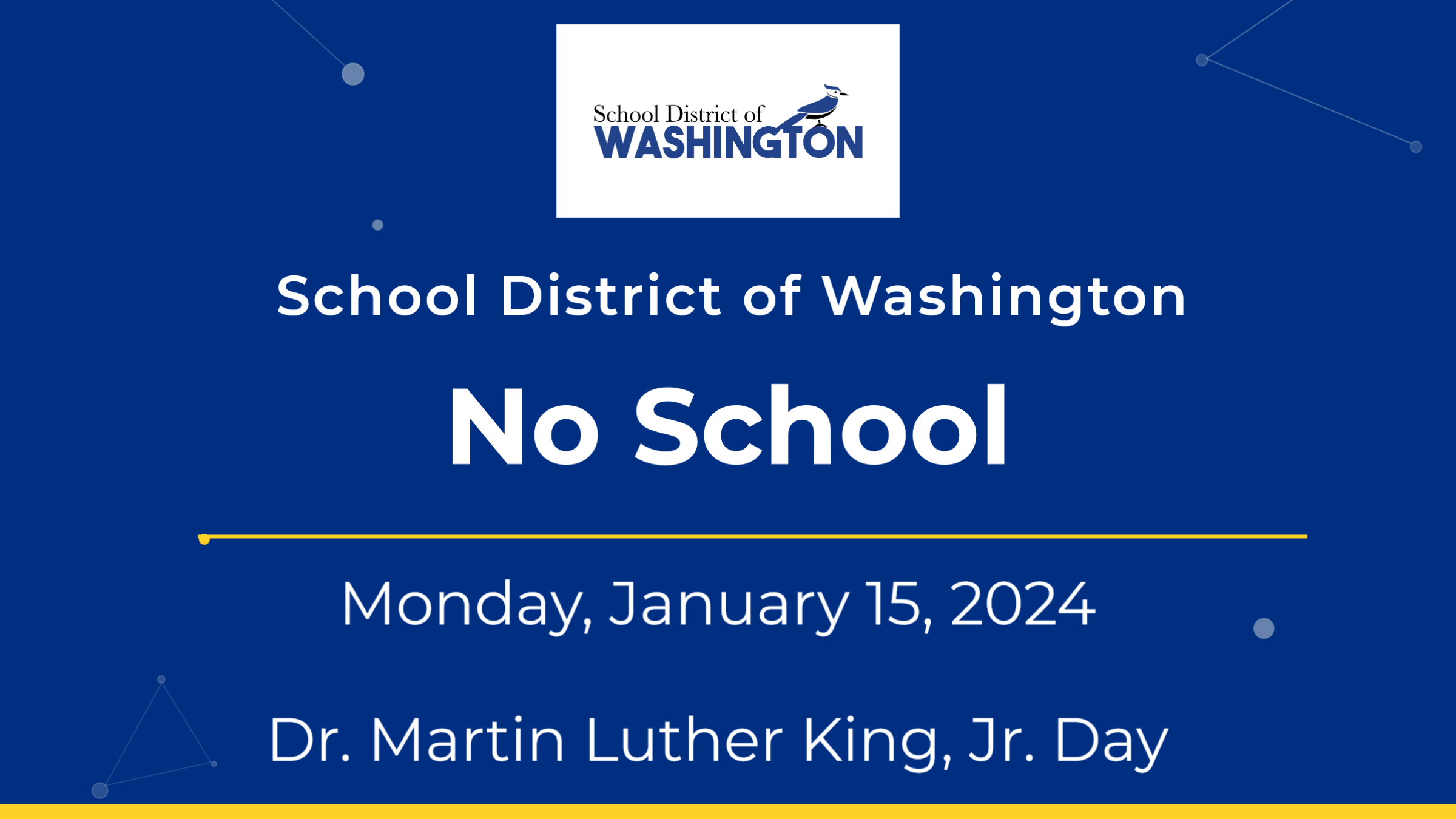 No School MLK Day