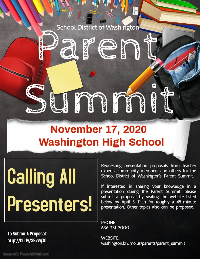 Parent Summit Presenters Needed