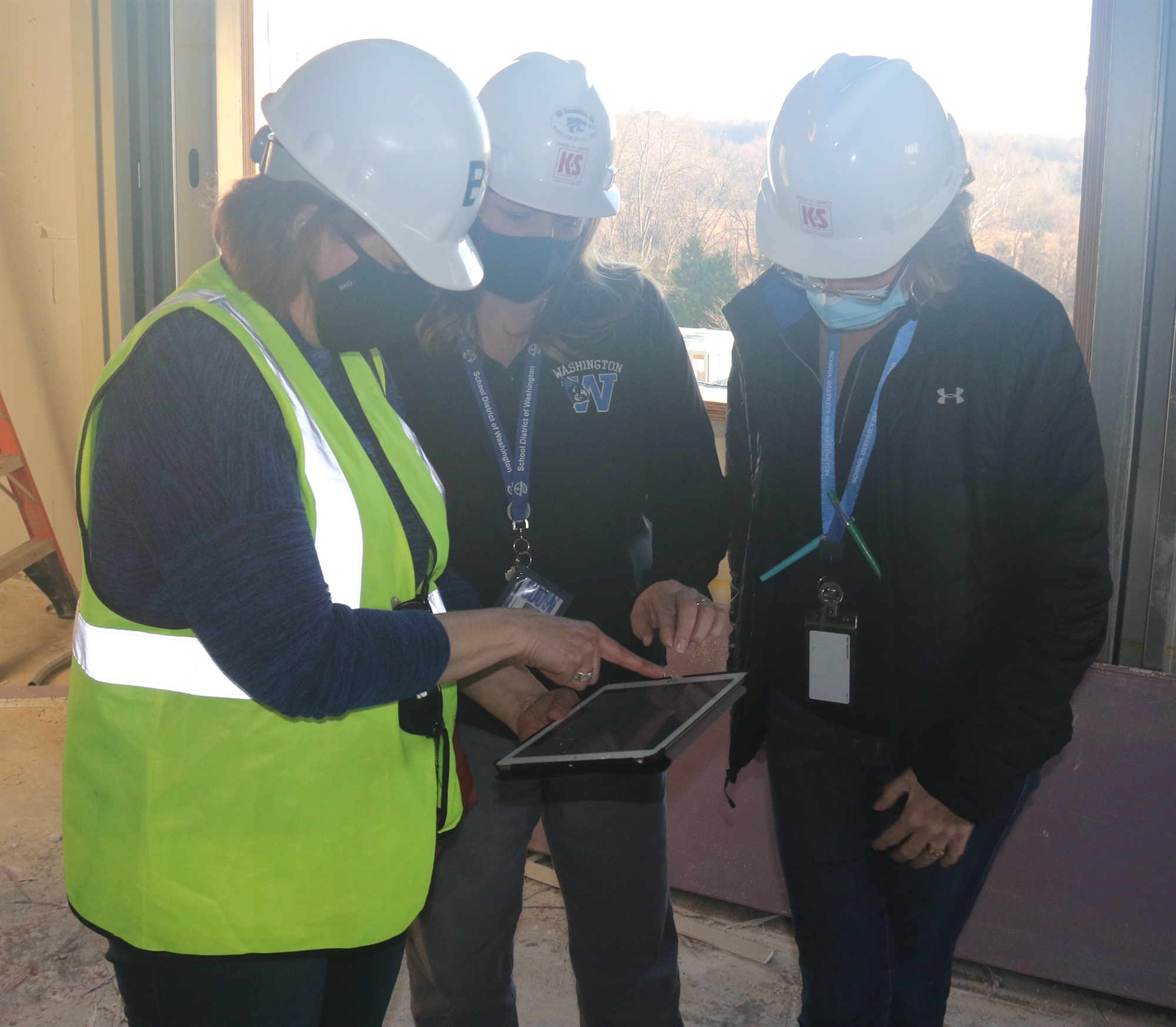 Construction work on the new South Point Elementary in the School District of Washington is progressing. The new elementary school, located at Highway 100 and St. John’s Road, will replace South Point Elementary.