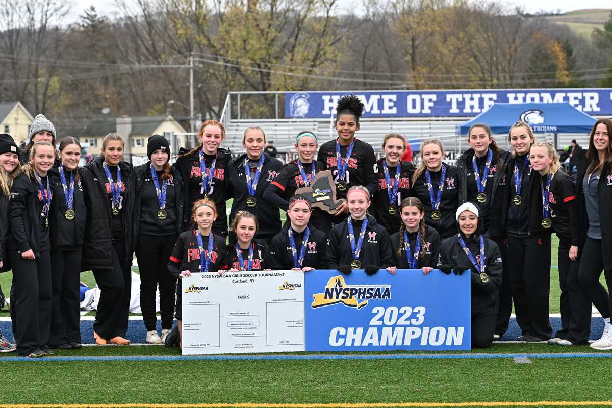 This is the image for the news article titled Girls Soccer Team Wins Second State Championship