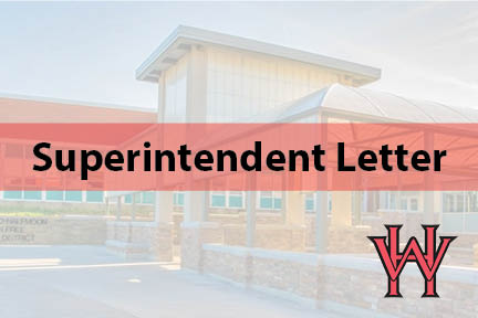 This is the image for the news article titled A Letter From The Superintendent