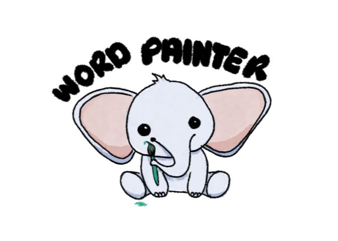 Word Painter Elephant Image