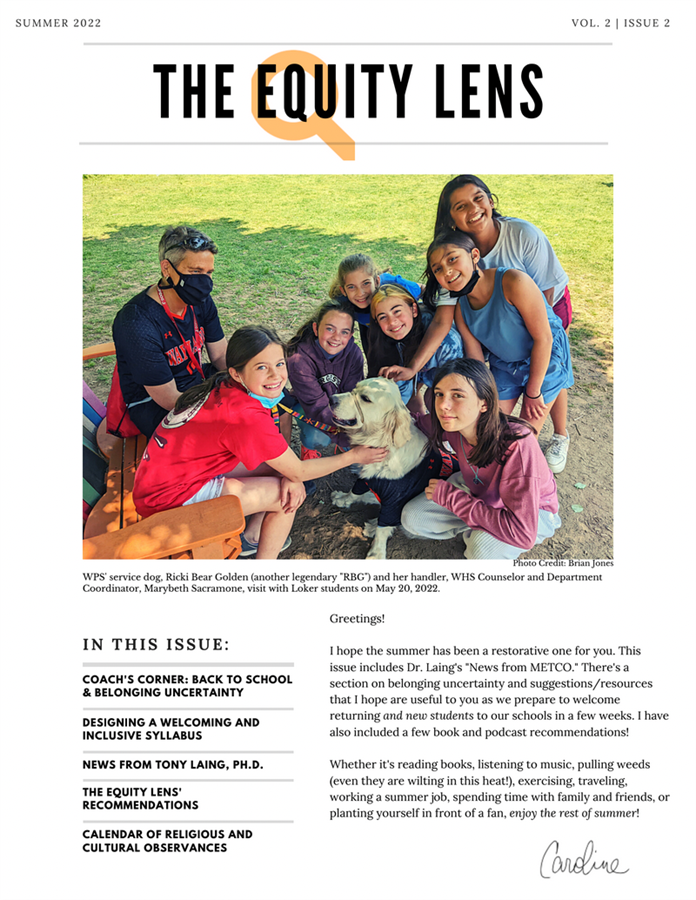 The Equity Lens-Summer/Fall 2022