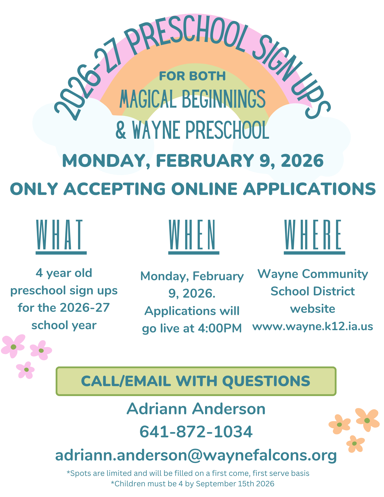 Preschool Sign-Up