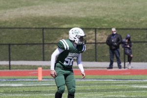 Robert Chirco plays football