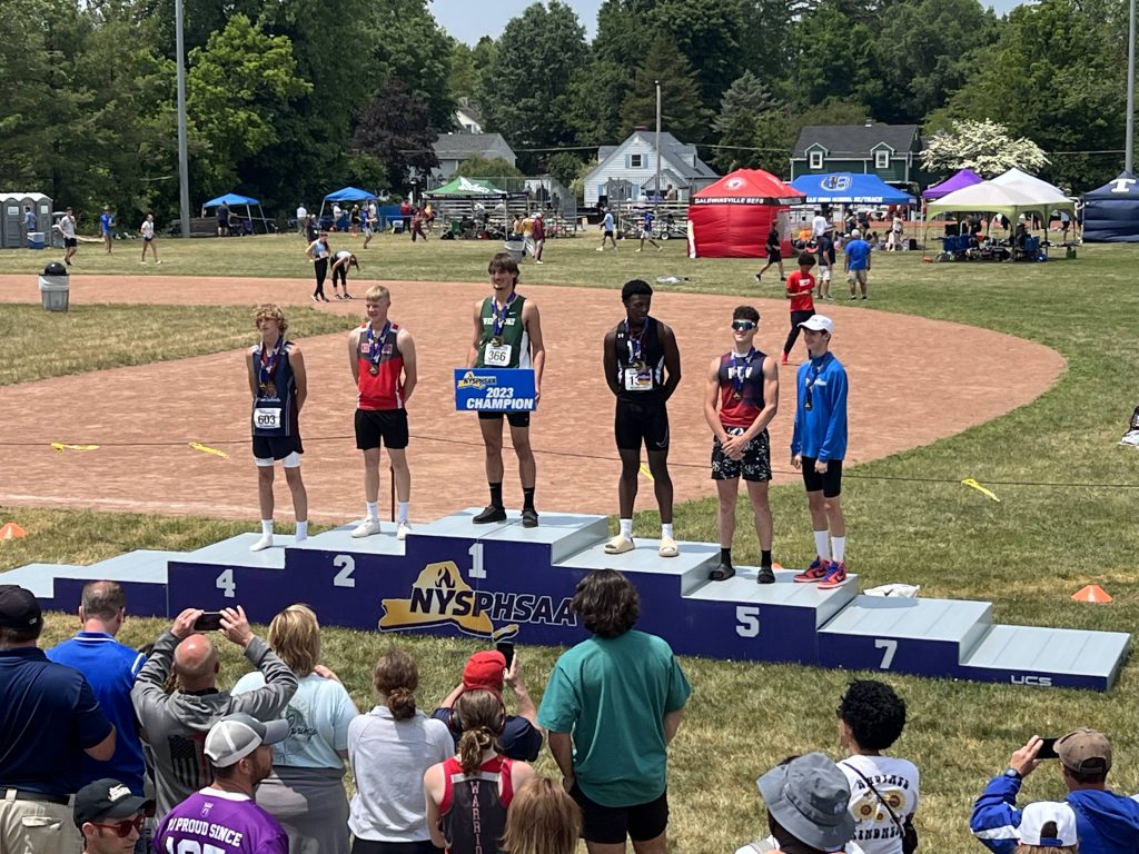 Troy Brown brings home 2023 State Championship in high jump.