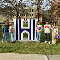  college bio class at Houghton University