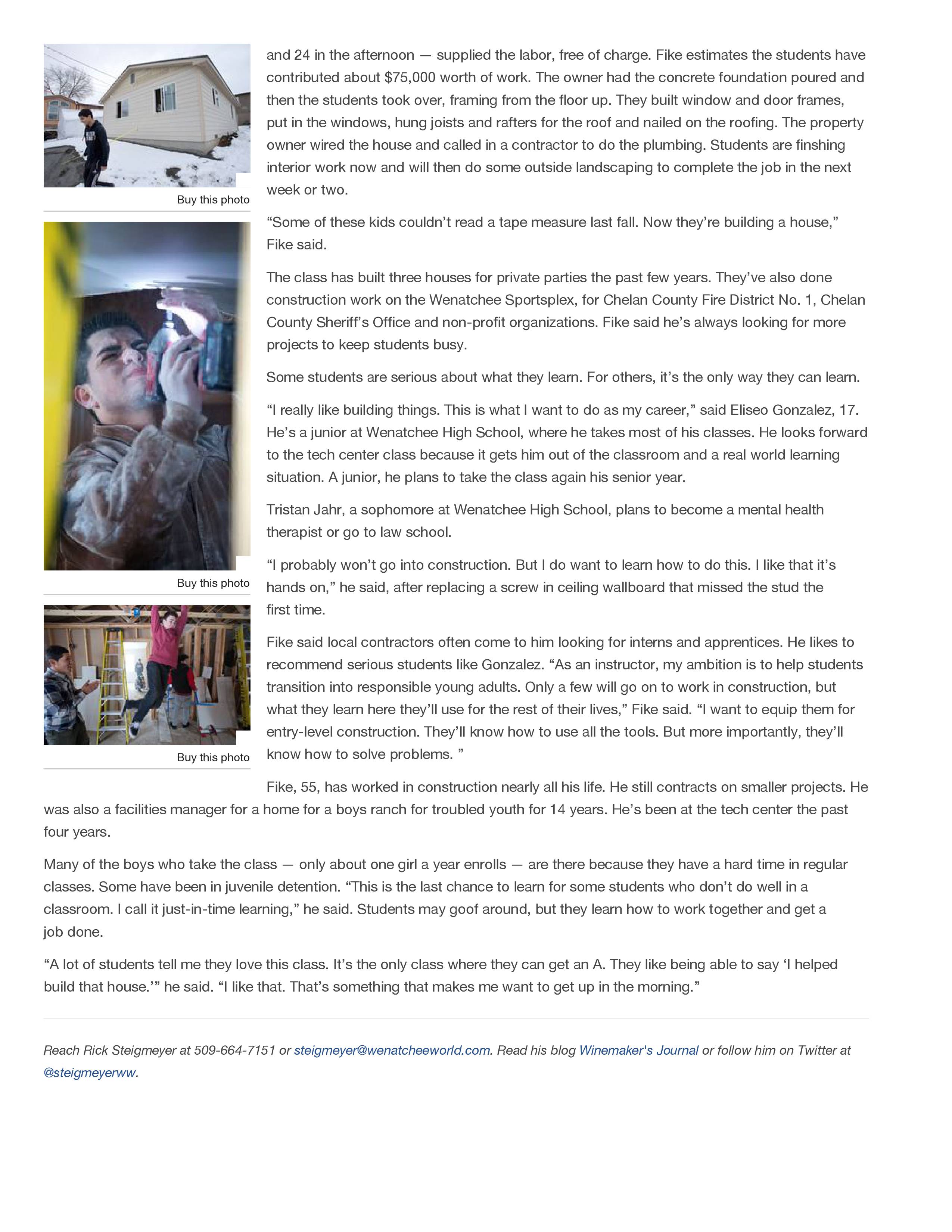 Construction news article