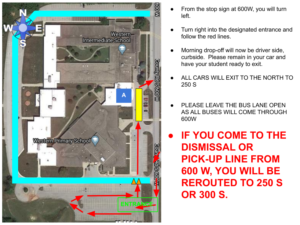 WPS WIS Traffic Flow Student Pick up