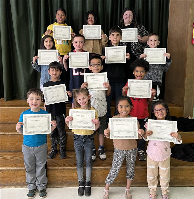 March 2023 Character Education Award Winners