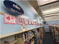 Student artwork on wall in Library thumbnail265508