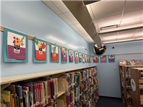 Student artwork on wall in Library thumbnail265509