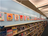 Student artwork on wall in Library thumbnail265507