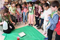 Samantha Smith’s first grade class at Tooker Avenue Elementary School combined science lessons with St. Patrick’s Day fun. thumbnail265034