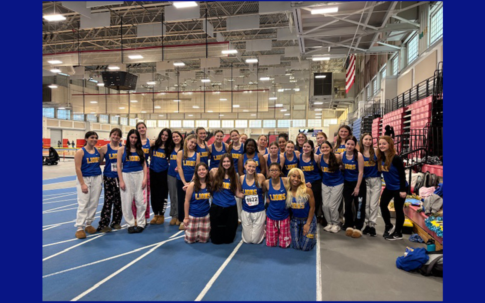 West Islip girls indoor track team
