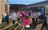fifth graders at Bayview Elementary School and their own sundials thumbnail264878
