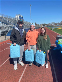 West Islip students who are part of the West Islip Thirst Project spent the afternoon of March 23 walking the West Islip High School track to celebrate World Water Day. thumbnail265443
