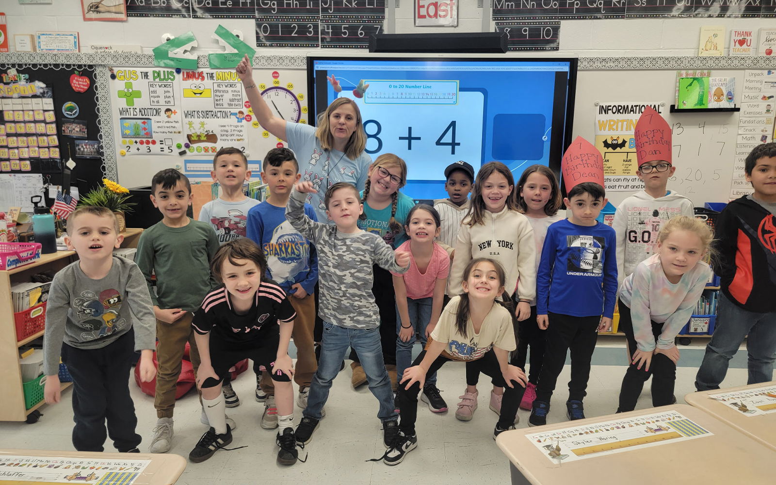 Students pose for a group photo