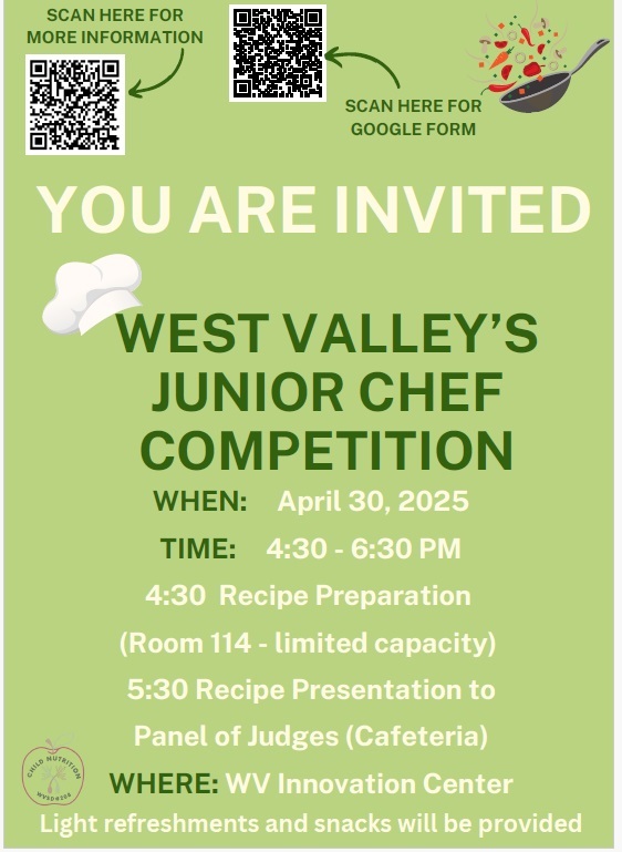 Junior Chef flyer English