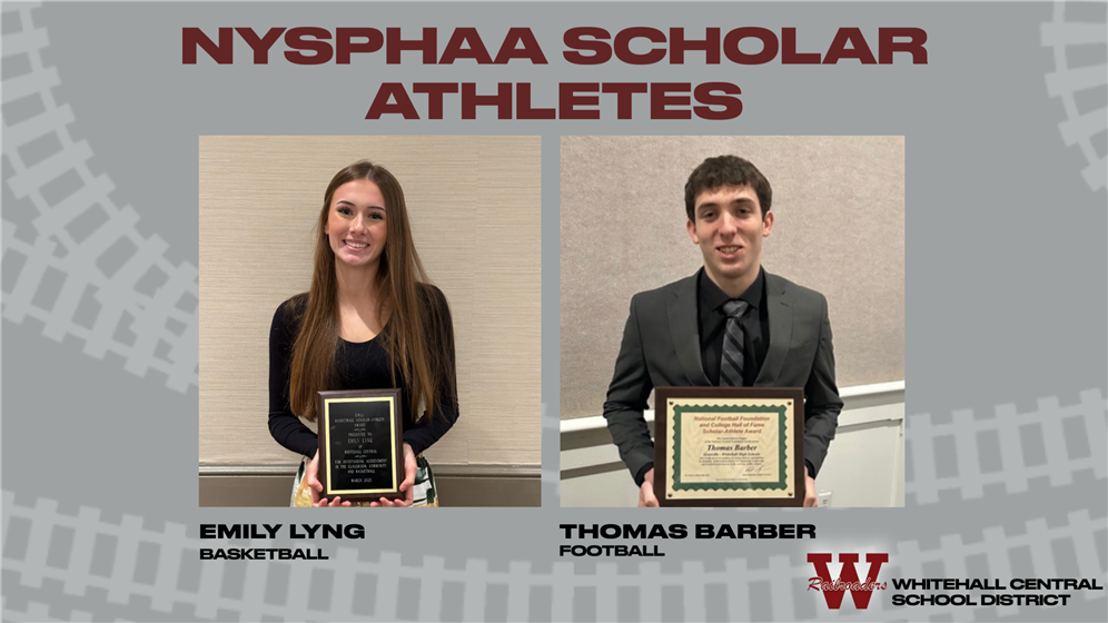  Whitehall Central School District Students Named NYSPHSAA Scholar-Athletes