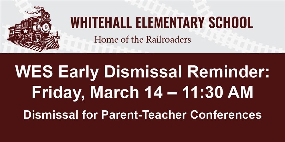   Reminder for Whitehall Elementary School Families