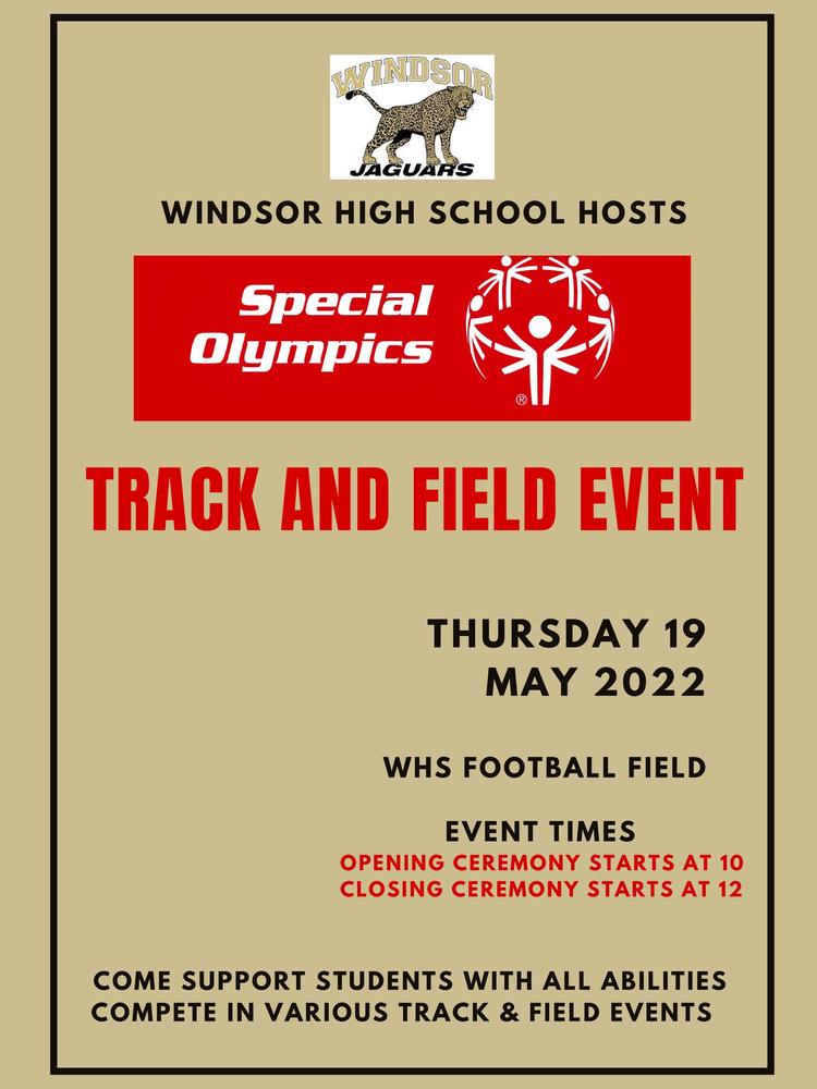 Special Olympics Flyer