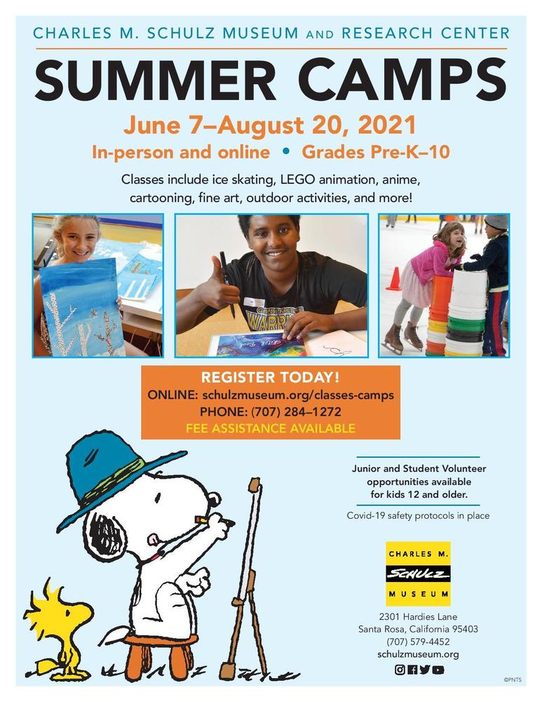 Charles Schulz Summer Camps/Charles Schulz Campamentos de Verano