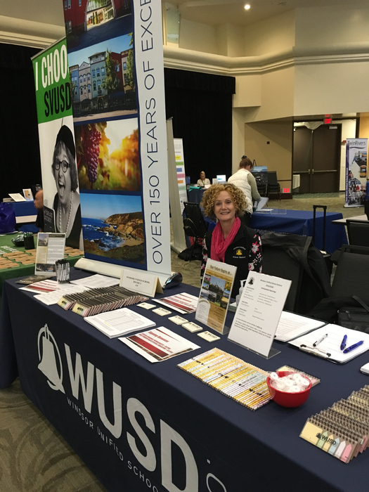 Kathryn Hill, Special Ed Director, ready to meet new teachers!