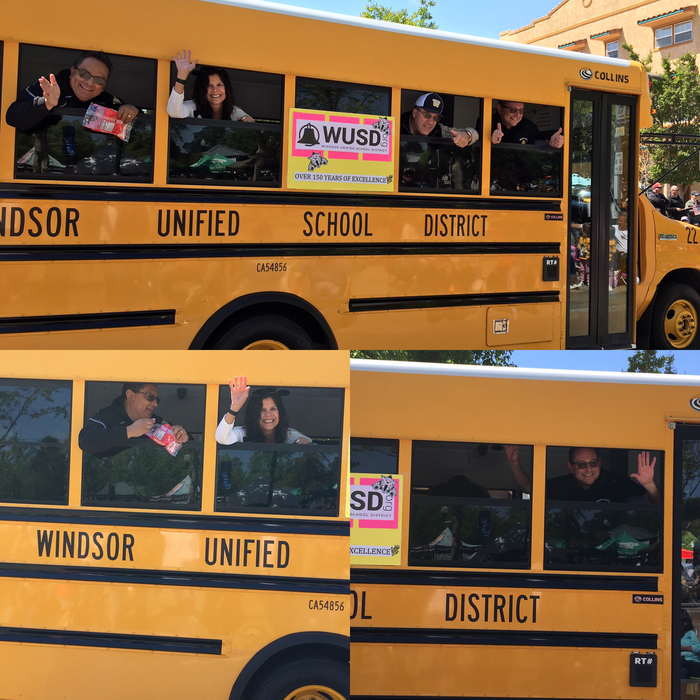 WUSD school bus in the parade