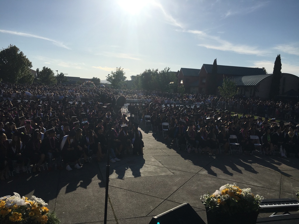 Senior class at WHS Commencement