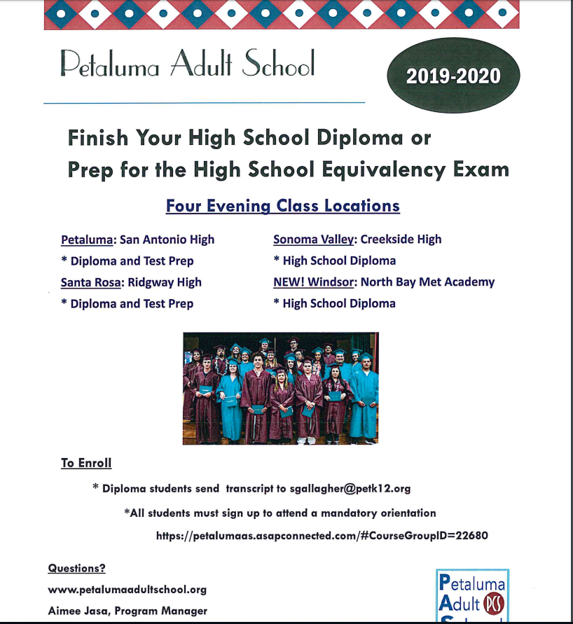 Diploma Completion Information