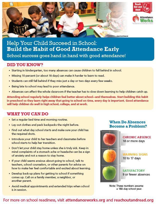 Good habits for optimal attendance!