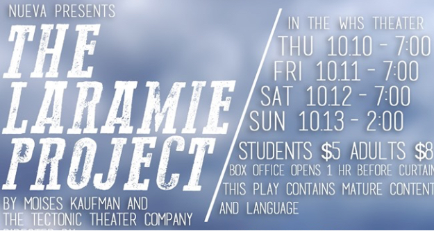 Poster for the Laramie Project at WHS