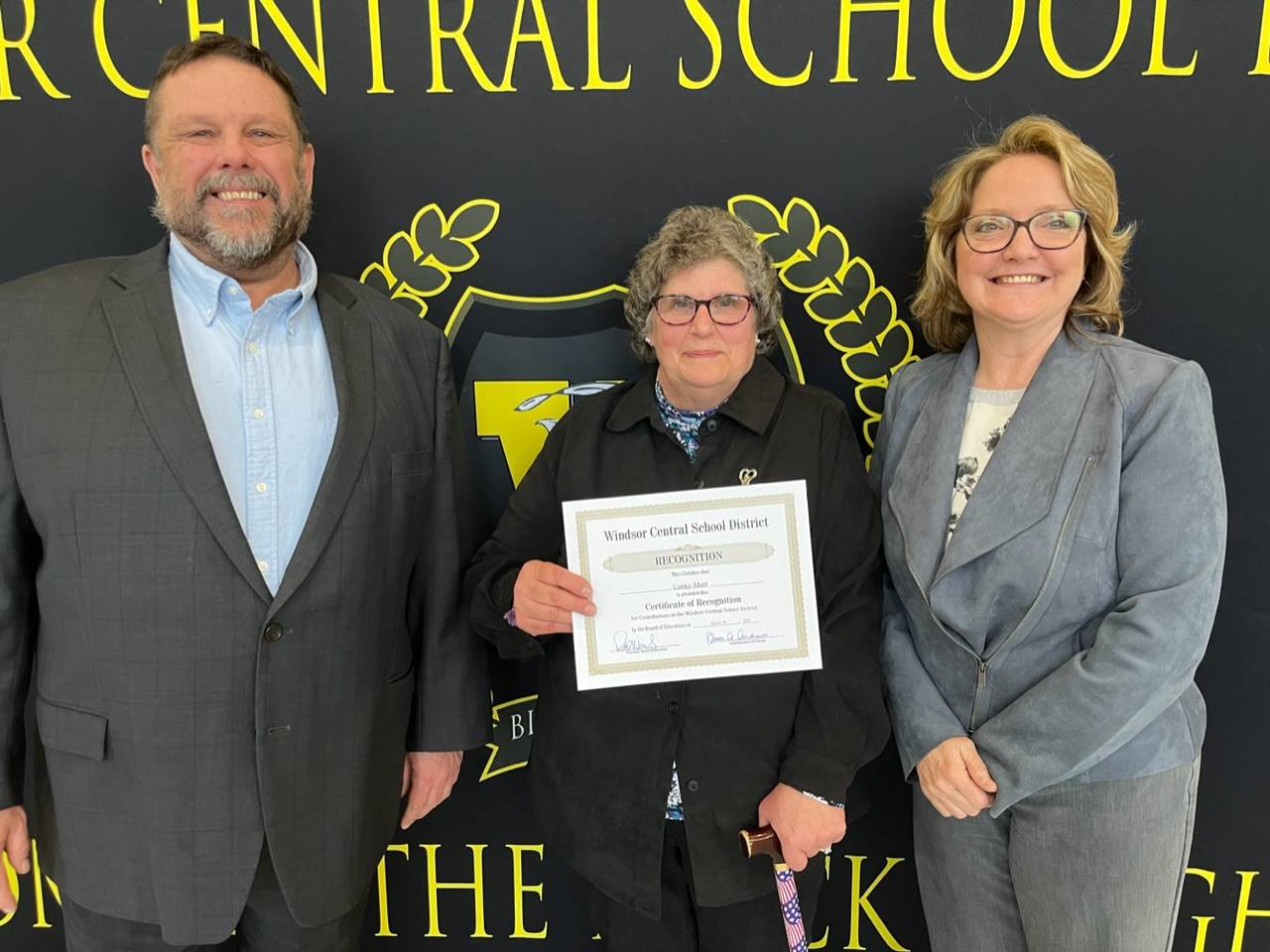 Pete Nowacki, Corky Mott, and Margo Kibbler