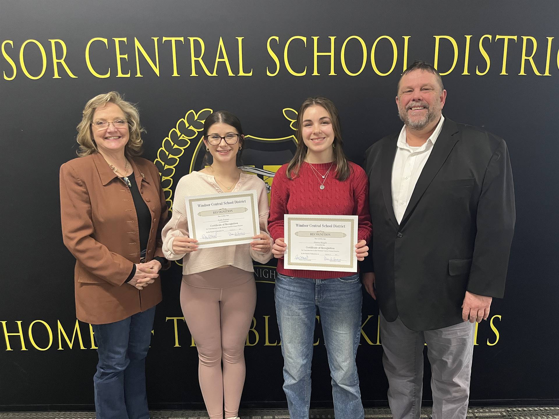 Margo Kibbler, Faith Putney, Hannah Wright, and Pete Nowacki
