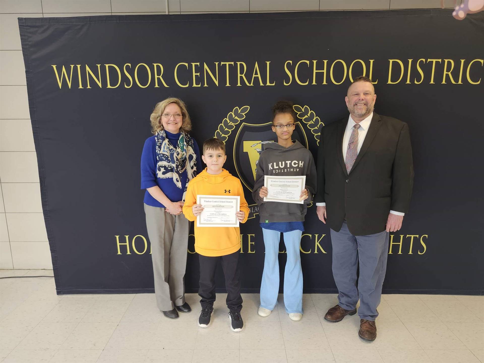 Margo Kibbler, Greyson Tester, Malaya Warren, and Pete Nowacki