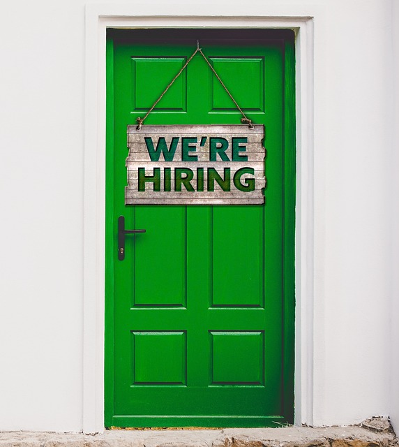 we're hiring sign