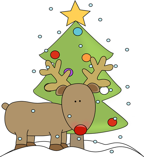 Reindeer and Christmas Tree