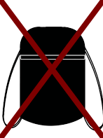 no string backpacks 