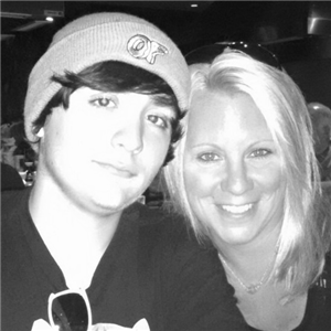 Ms G and her son Nick