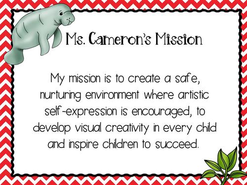 Ms. Cameron's Mission Statement 