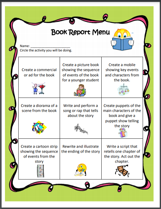 Book Activity Options