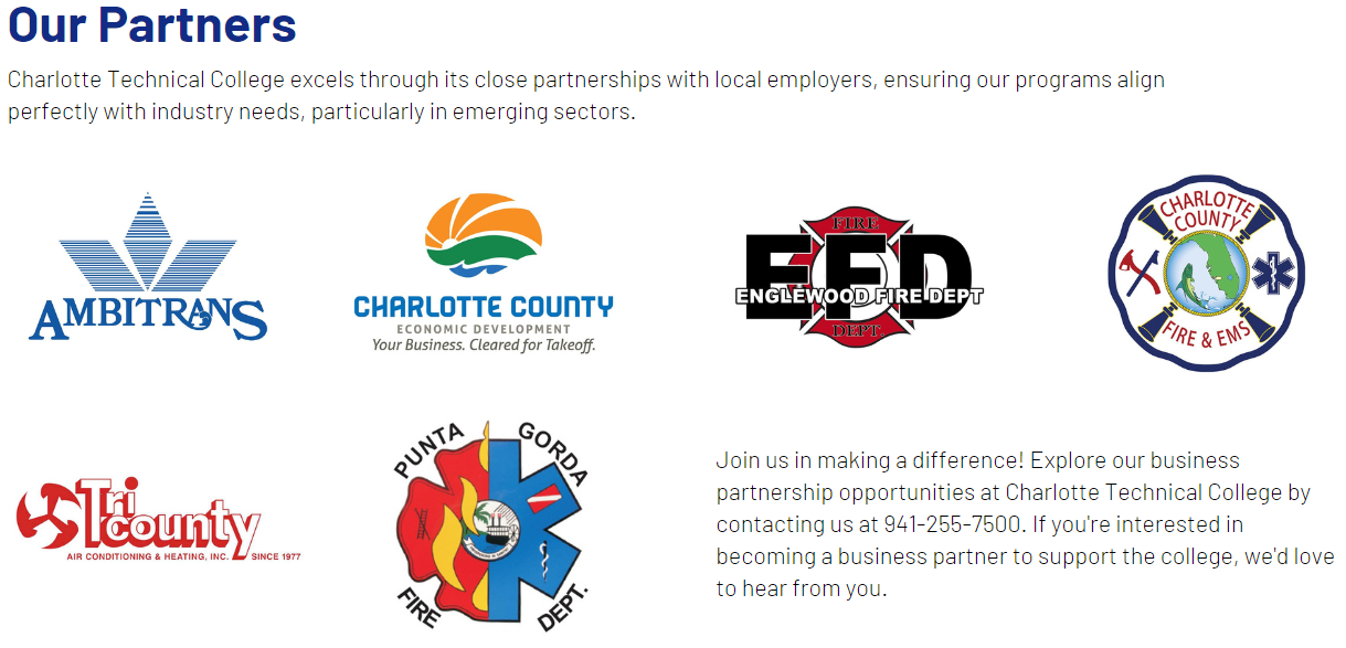 Our partners are local employers, ensuring our programs align with industry