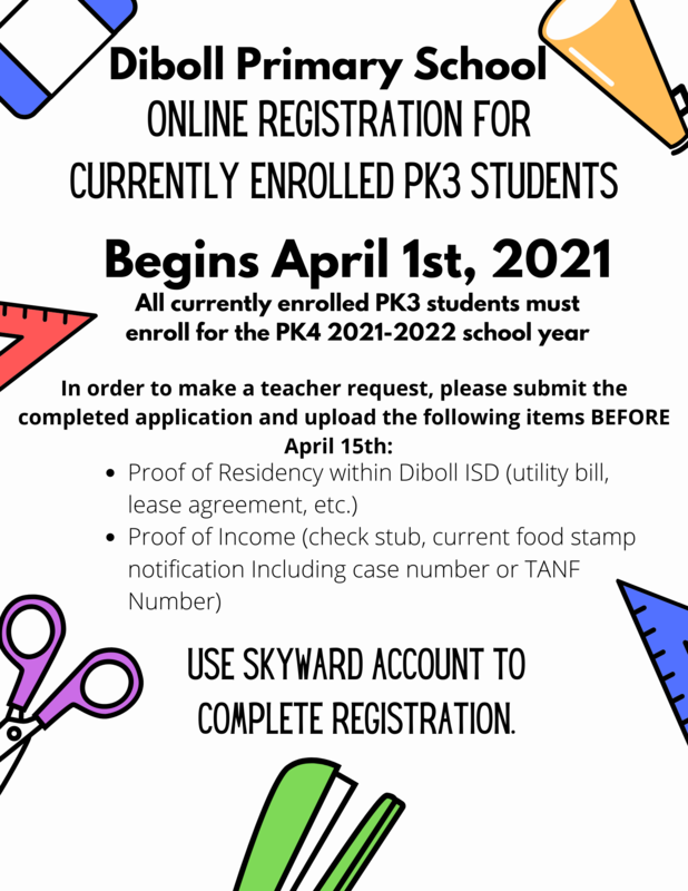 2021-2022 Registration for Currently Enrolled Pre-K 3 Students